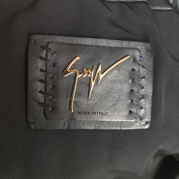Giuseppe Zanotti Lamb Leather Hoodie Sweater Bomber Jacket - Picture 7 of 12